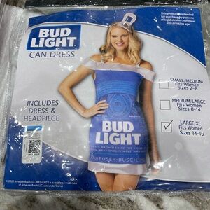 Bud Light Can Dress Costume